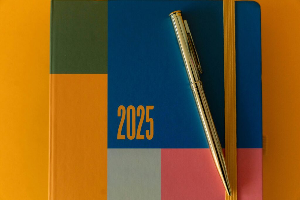 Free stock photo of 2025, 2025 calendar, 2025 planner